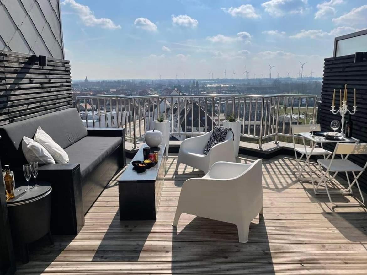 Knokke Heist Baai Modern Dak Appartement . 克诺克－海斯特 外观 照片